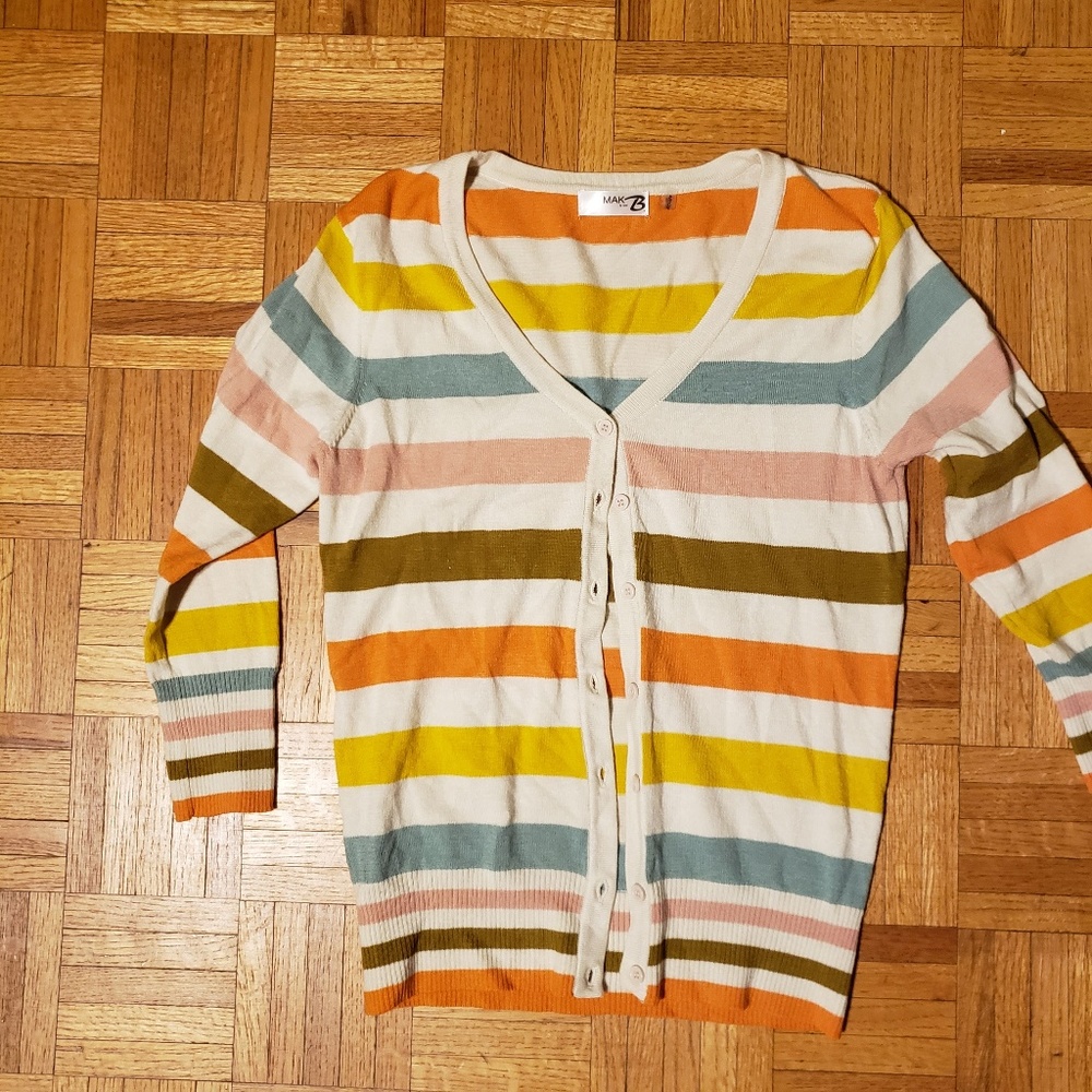 Mak B Cardigan, Striped